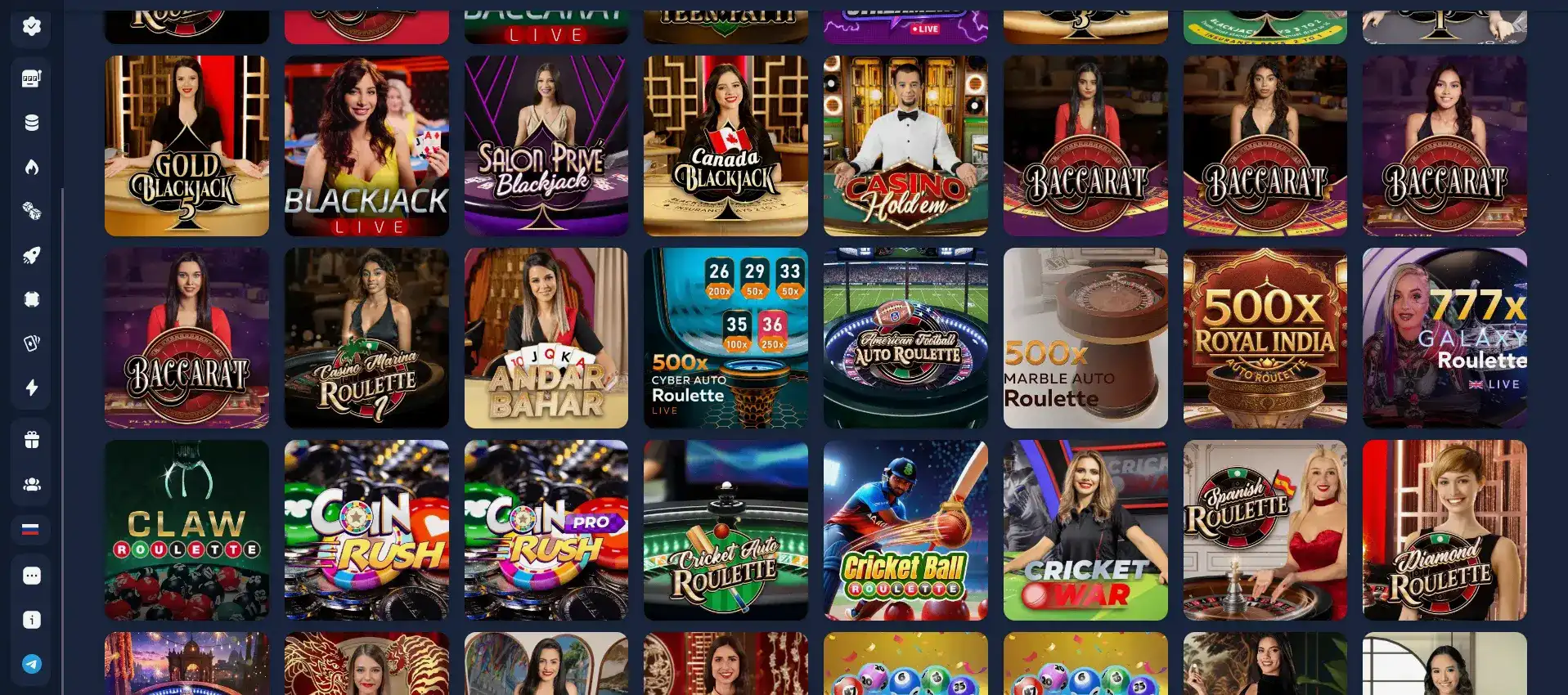 мобильная версия Vulkan Grand casino